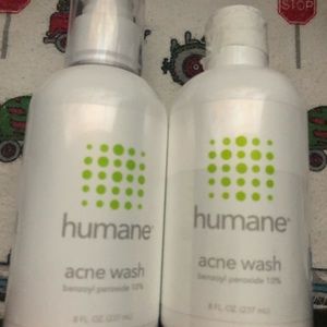 Humane acne wash